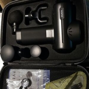 Renpho Gray Fabric Surface Massage Gun